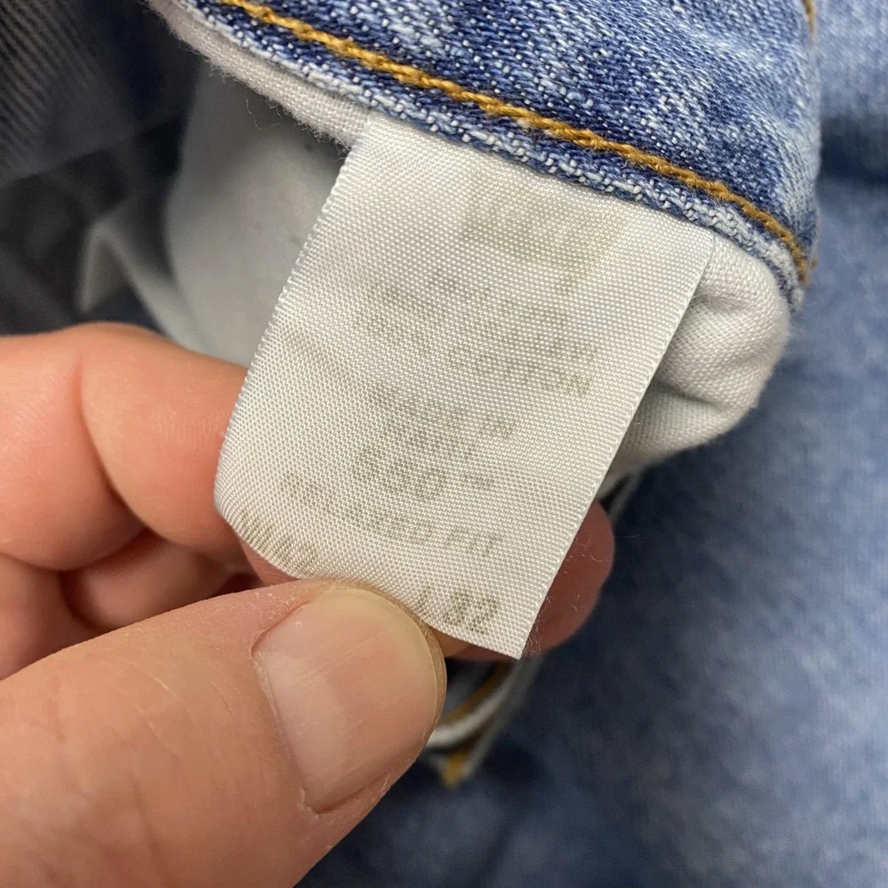 Vintage Levis 550 Jeans‎ Mens 42x32 Light Blue Wash Relaxed Fit Tapered Denim